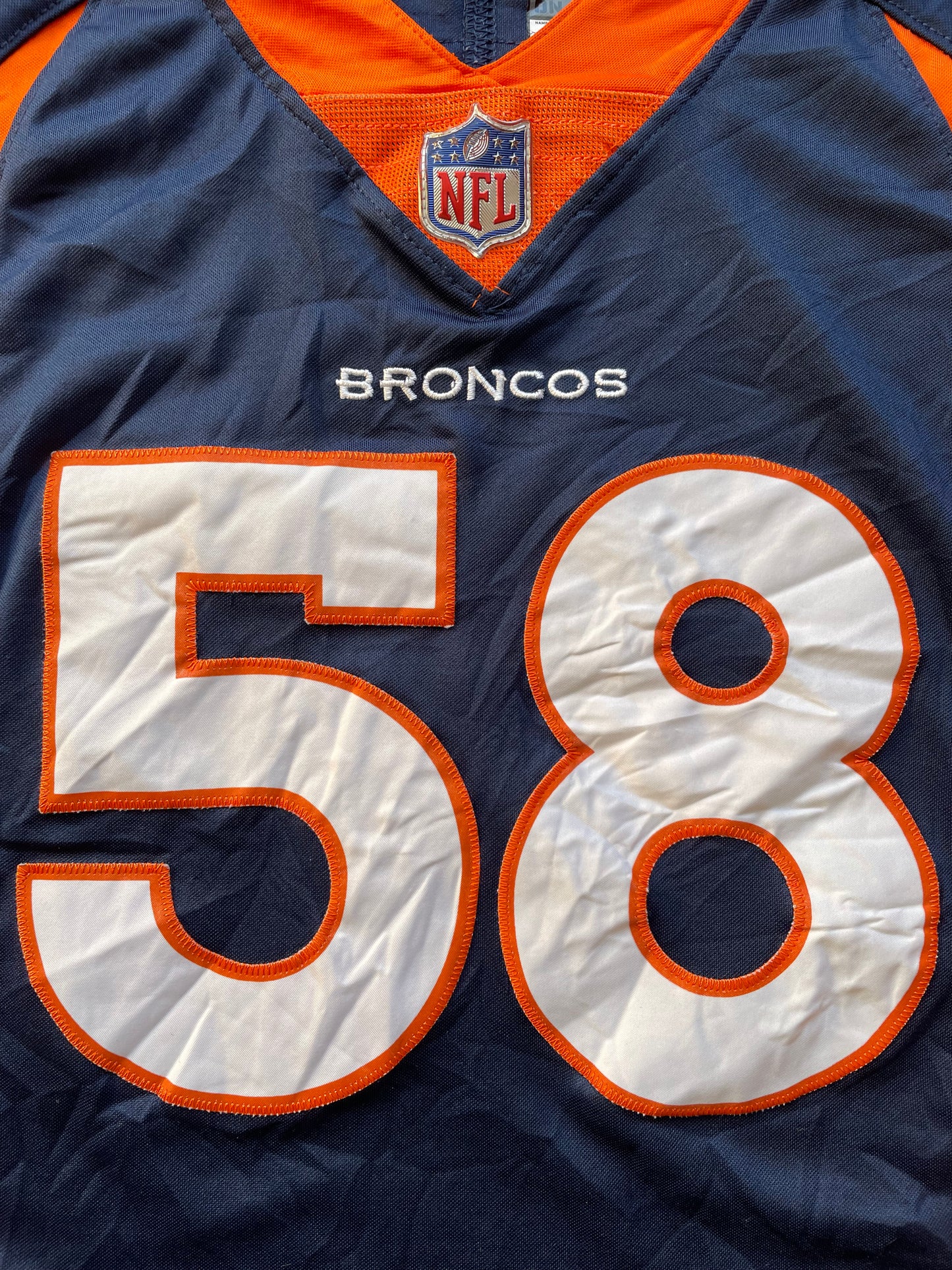 Broncos NFL Jersey Miller 58 (good) Small Kids
