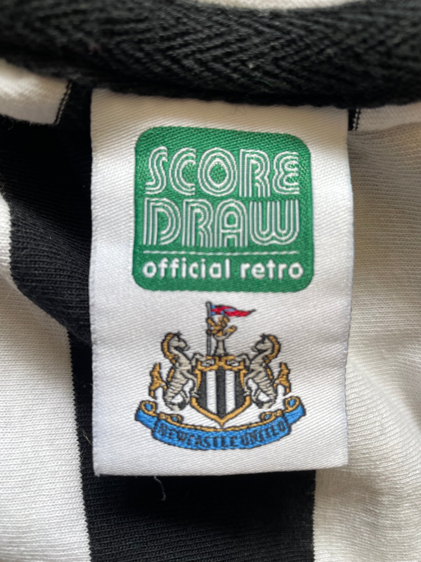 Newcastle Home Shirt 1970 -73 Score Draw (very good) Adults Small