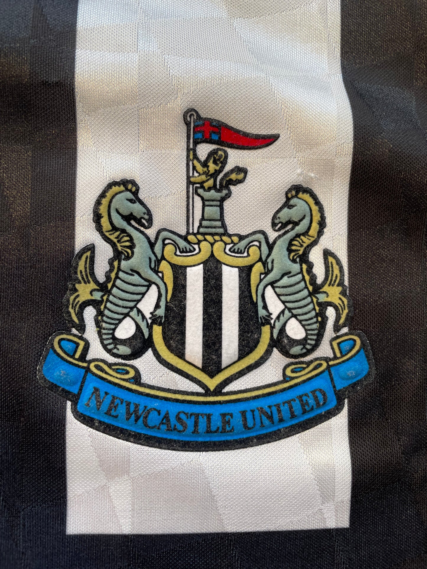 Newcastle Home Shirt 1990 -91 Score Draw (excellent) Adults XL