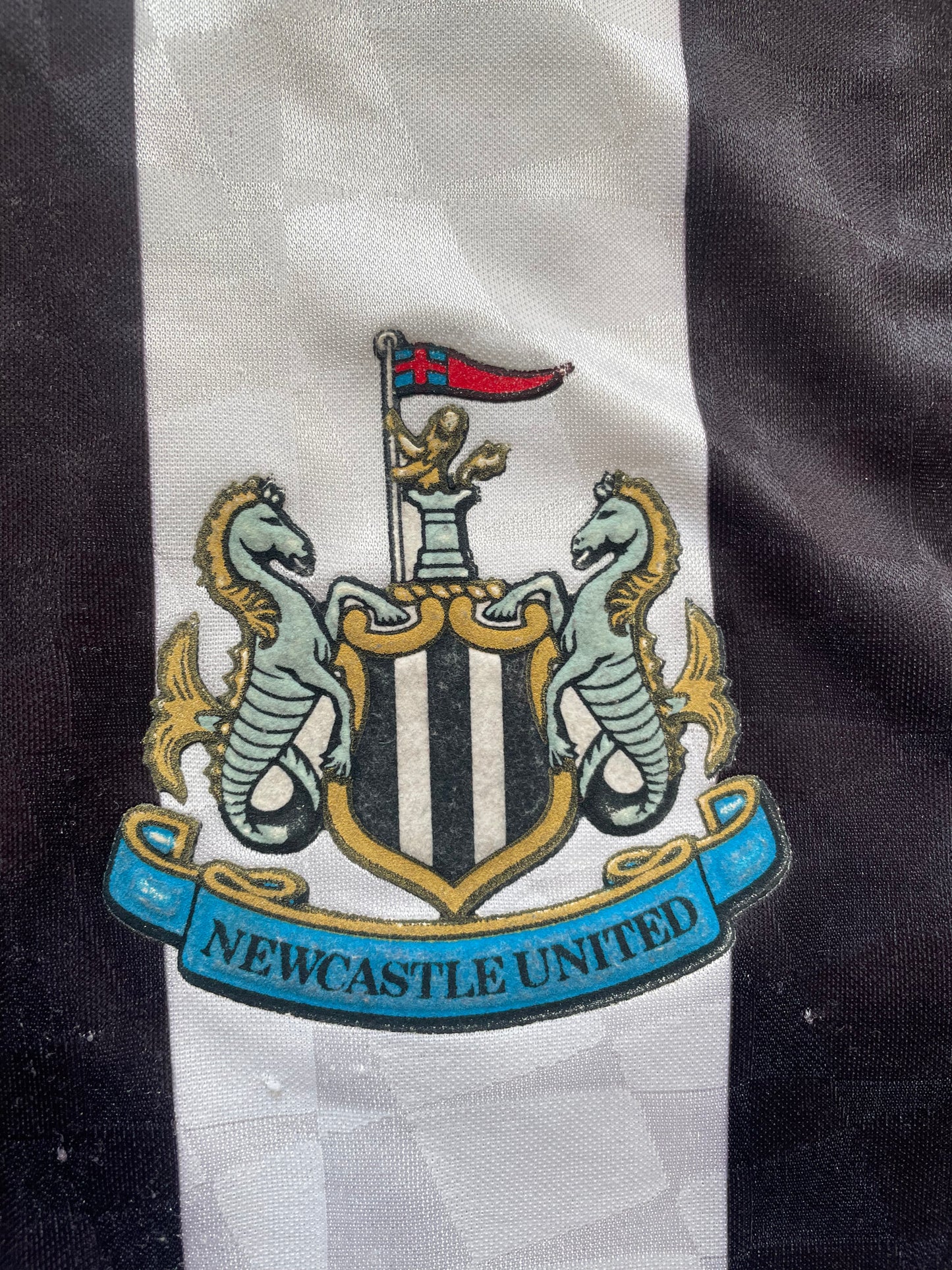 Newcastle Home Shirt 1991 -93 BERESFORD 3 (good) Umbro Adults Small