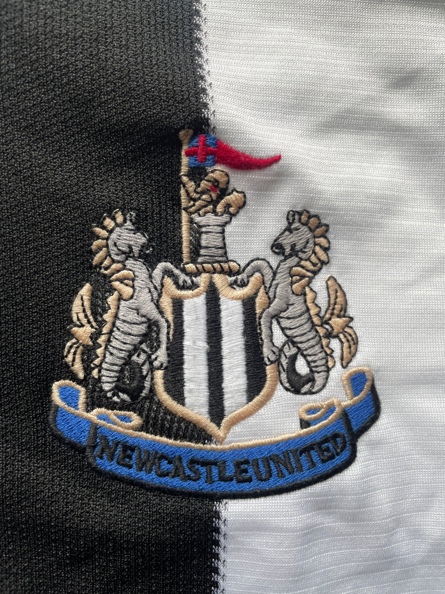 Newcastle Home Shirt 1995-97 Score Draw (very good) Adults Medium
