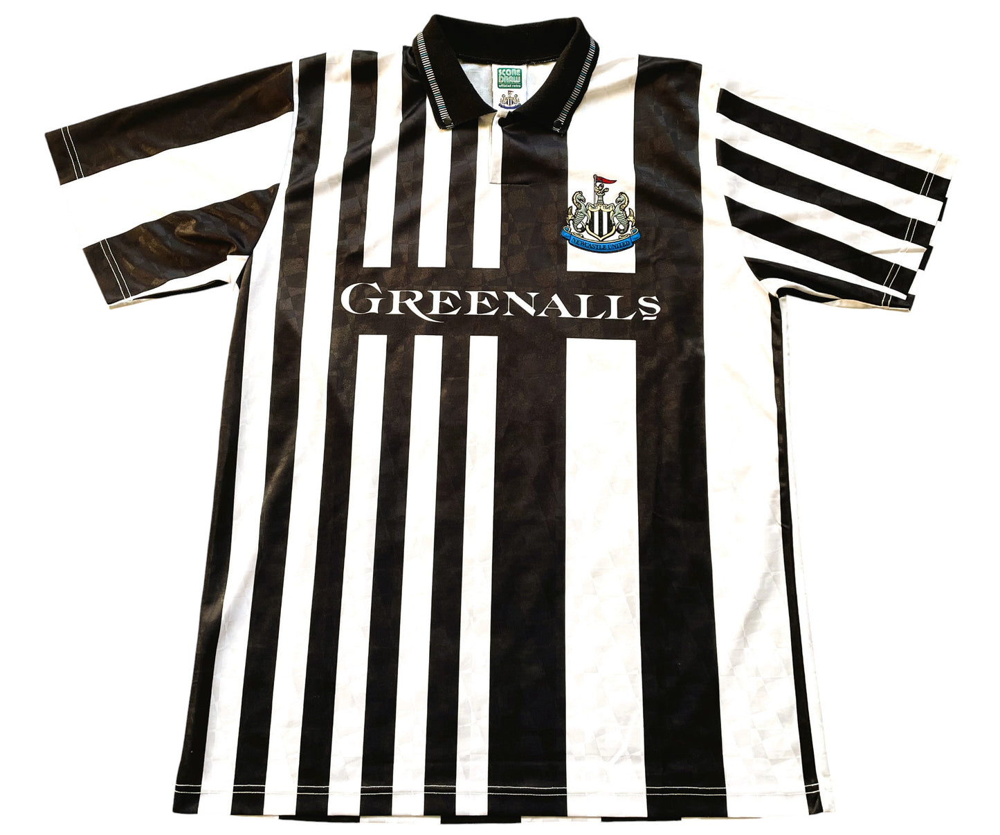 Newcastle Home Shirt 1990 -91 Score Draw (excellent) Adults XL