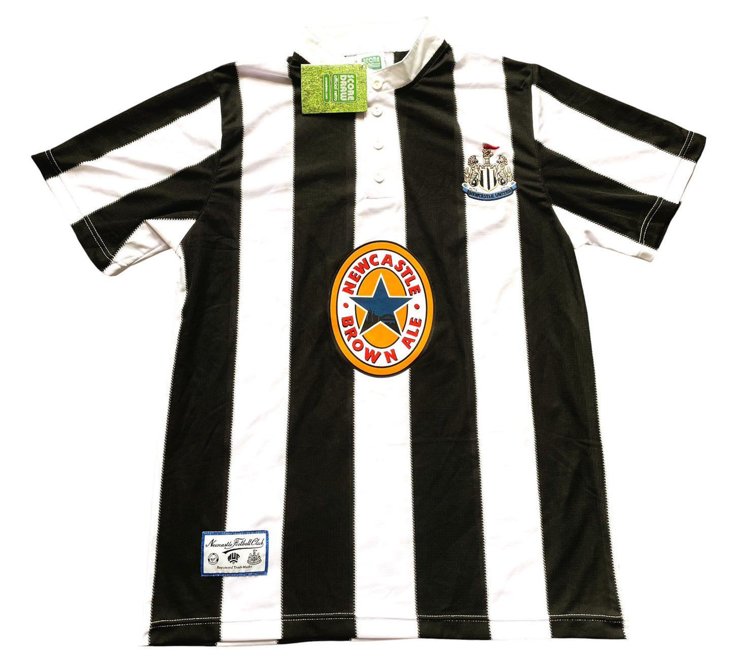 Newcastle Home Shirt 1995 -97 Score Draw (excellent BNWT) Adults Large