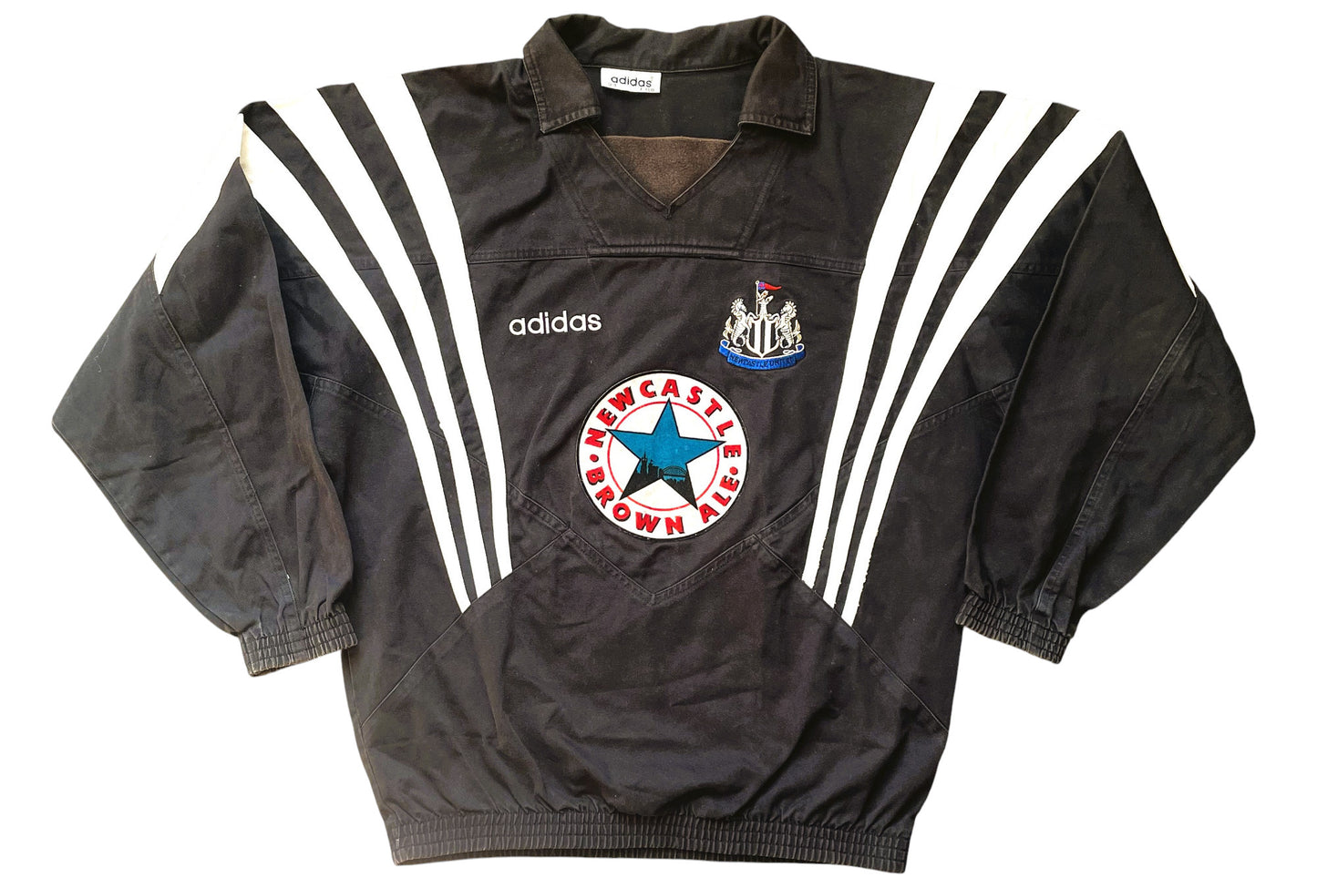 Newcastle Training Drill Top 1995 -96 Adidas (very good) Adults Small fits bigger see below