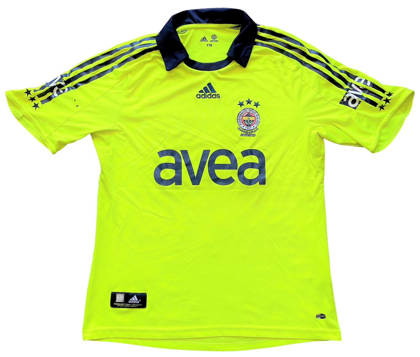 Fenerbahce Away Shirt 2008 -09 anil 14 (average) Adults S size on label 176. Height 22 inches