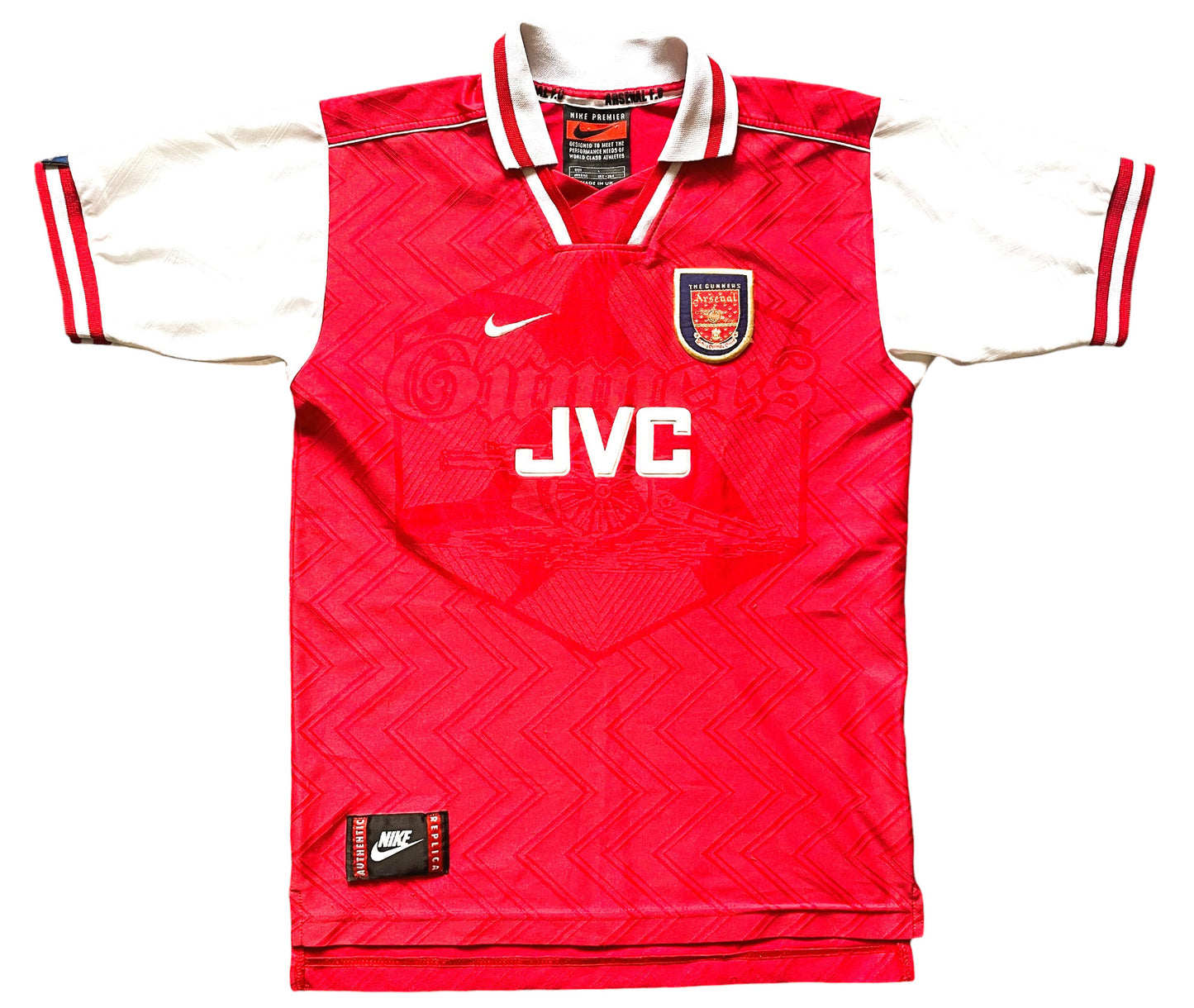 Arsenal Home Shirt 1996-98 Original WRIGHT 8 (good) Adults XS / Youths see below