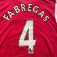 Arsenal Home Shirt 2006 -08 FABREGAS 4 (very good) Adults XS / Youths see below