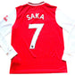 Arsenal Home Shirt 2019-20 SAKA 7 (very good) Adults XS / Youths 13/14 years 164