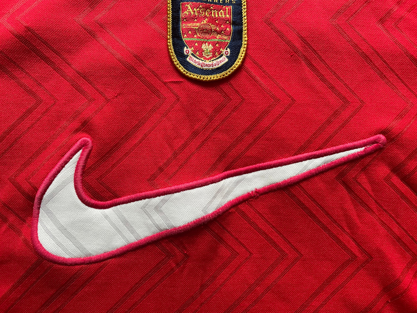 Arsenal Nike Training Shirt 1994 -96 (very good) Adults Small / Youths see below