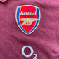 Arsenal Nike 1/4 zip Polo Shirt 2005 -06 (very good) Medium Youth 140-152 10-12 years