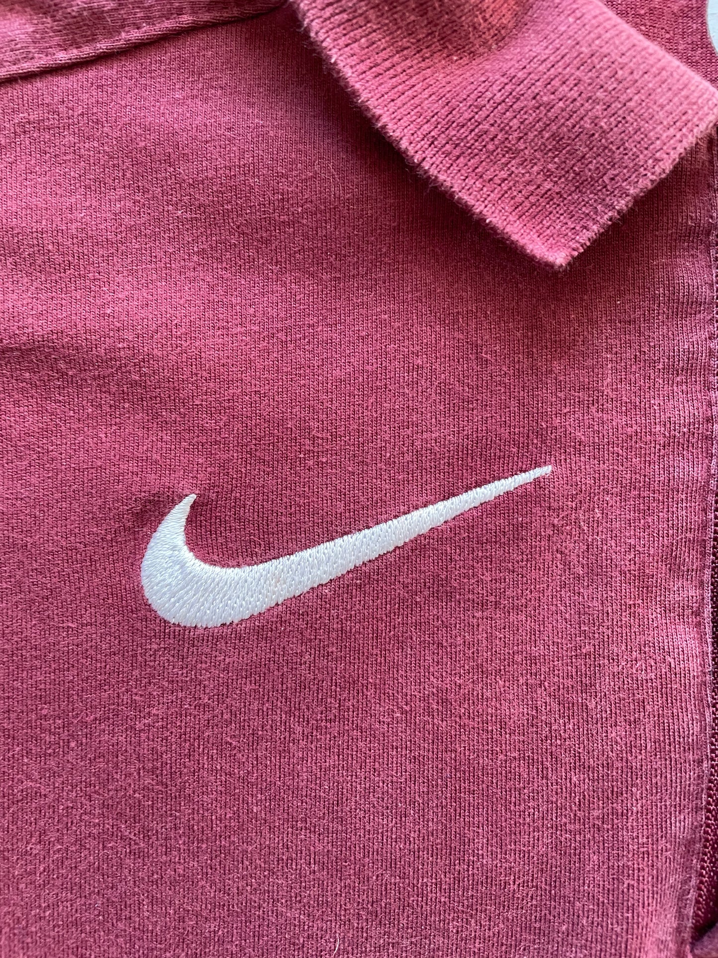 Arsenal Nike 1/4 zip Polo Shirt 2005 -06 (very good) Medium Youth 140-152 10-12 years