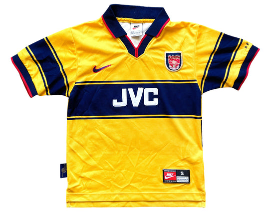 Arsenal Away Shirt 1997 -99 (fair) Small Youths 128-140 Nike