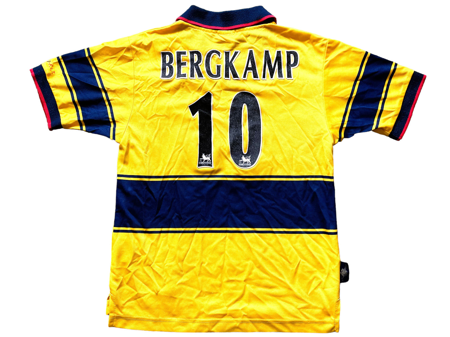 Arsenal Away Shirt 1997-99 (good) BERGKAMP 10 Adults XXS / Youths see below