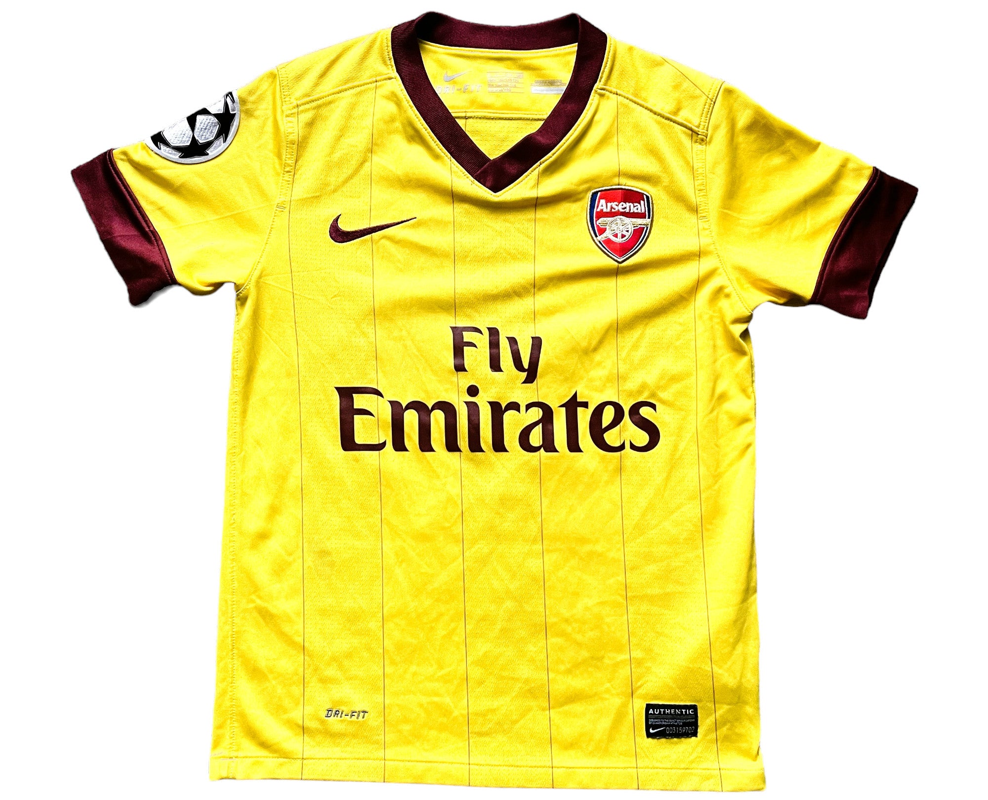 Arsenal 2010 11 Away Shirt CHAMAKH 29 very good Small Youths 128 140 8 10 years