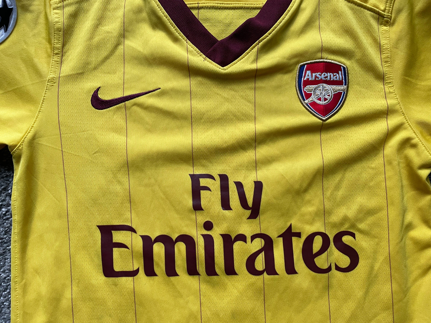 Arsenal 2010 Away Shirt CHAMAKH 29 (very good) Small Youths 128-140 8/10 years