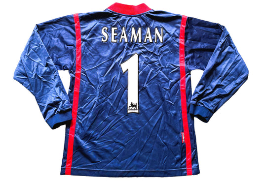 Arsenal Goalkeeper Shirt 1998-99 SEAMAN 1 (very good) Adults XS/Youths