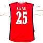 Arsenal Home Shirt 1999-00 KANU 25 (good) Adults Small tho XL Youths on tag