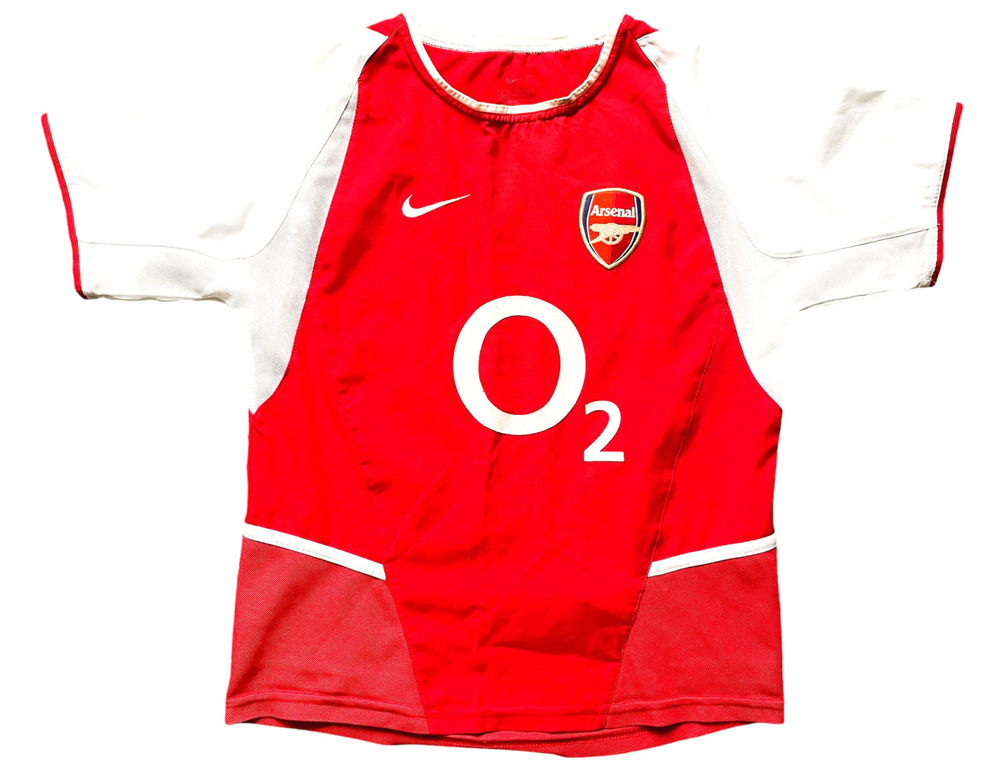 Arsenal Home Shirt 2002-04 (very good) size details faded, seems Youths Medium