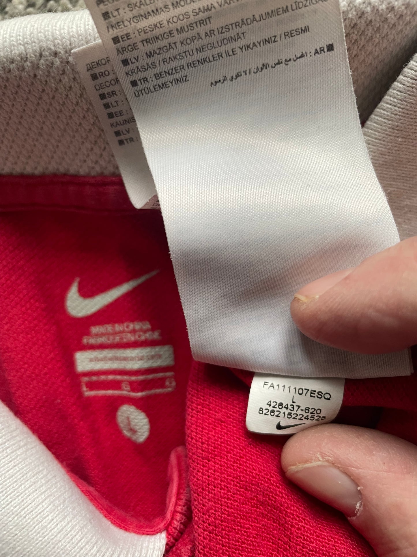 Arsenal Nike 2011 Polo Shirt (very good) Adults Large
