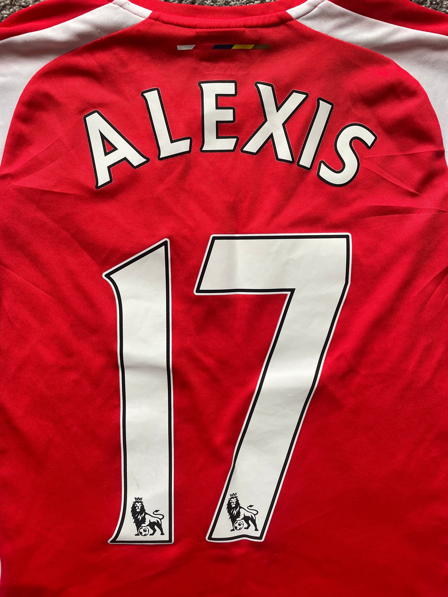 Arsenal 2014 Home Shirt ALEXIS 17 (very good) Adults XXS / Youths