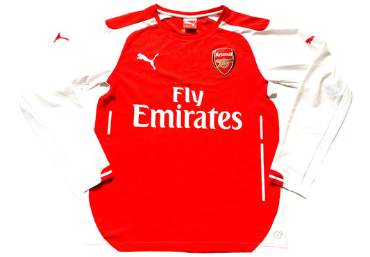 Arsenal Home Shirt 2014-15 (good) Adults XS/Youths see below Long Sleeved