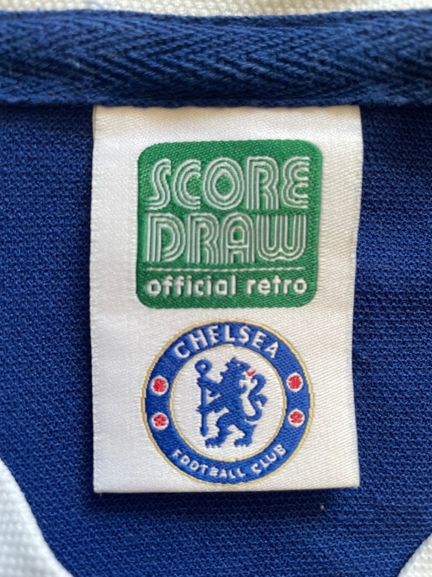 Chelsea Home Shirt 1977 -81 Score Draw (good) Adults Medium
