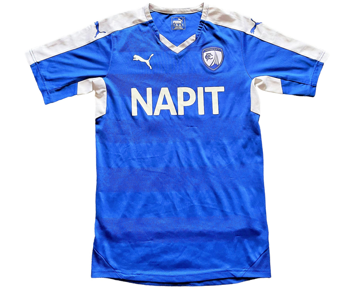 Chesterfield 2015 Home Shirt NOVAK 11 (very good) Adults Small. Height 23 inches.
