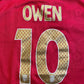 England 2006 Away Shirt OWEN 10 (very good) Adults XXS/Large Boys. Height 19 inches.