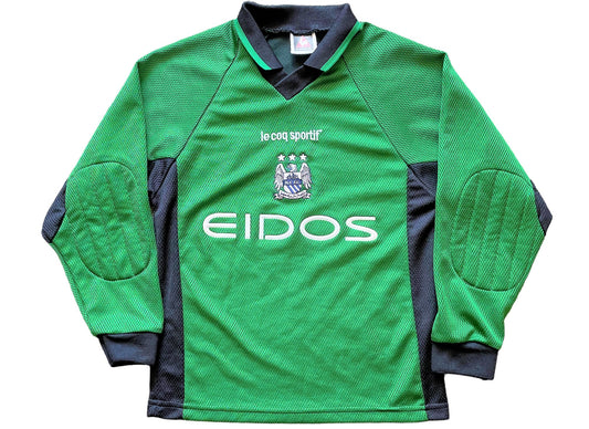 Manchester City Goalkeeper Shirt 2000-01 (excellent) Adults XS / Youths see below