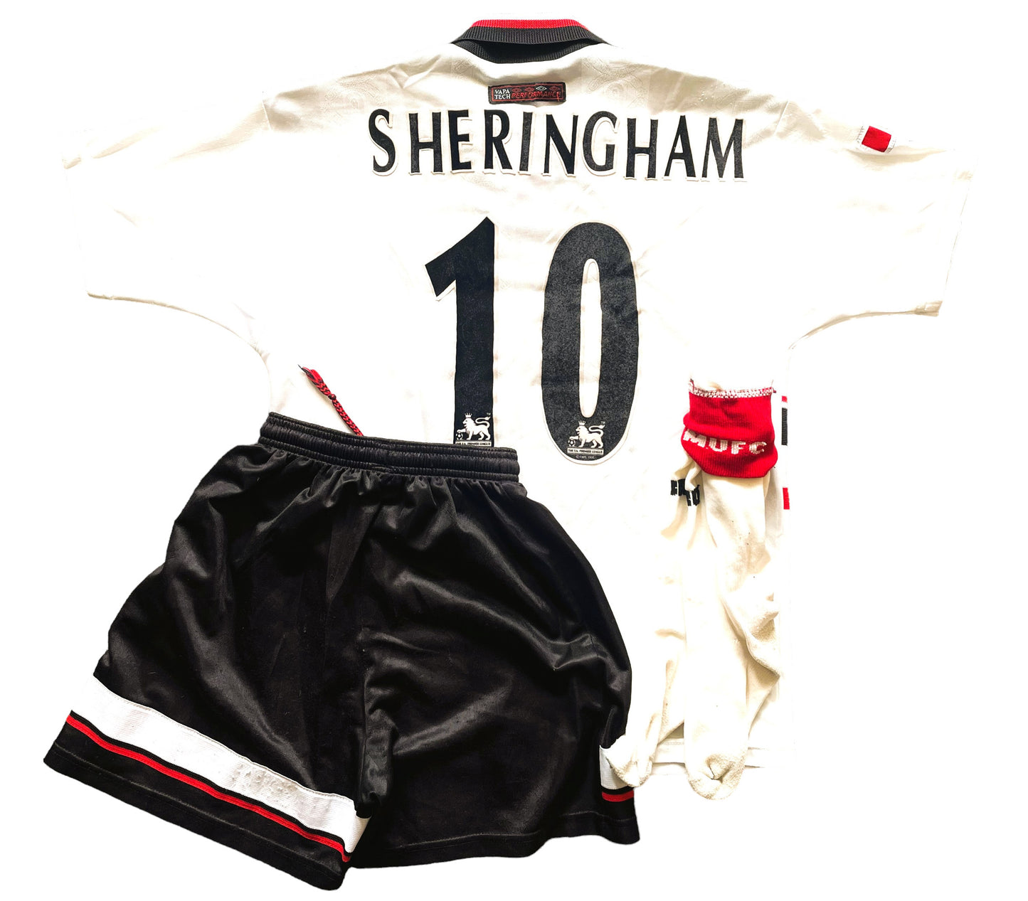 Man United Away Kit 1996-97 SHERINGHAM 10 (good) AdultsXS/Youths