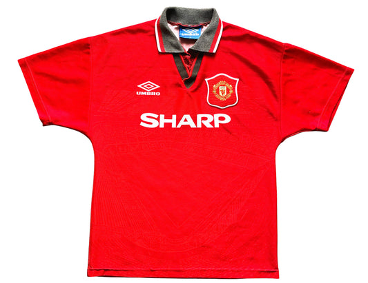 Man United Home Shirt 1994 -96 (very good) Adults XS / Youths see below