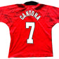 Man United Shirt & Shorts 1996-98 CANTONA 7 original (good) AdultsXXS tho tag says Large Boys 76-81cm