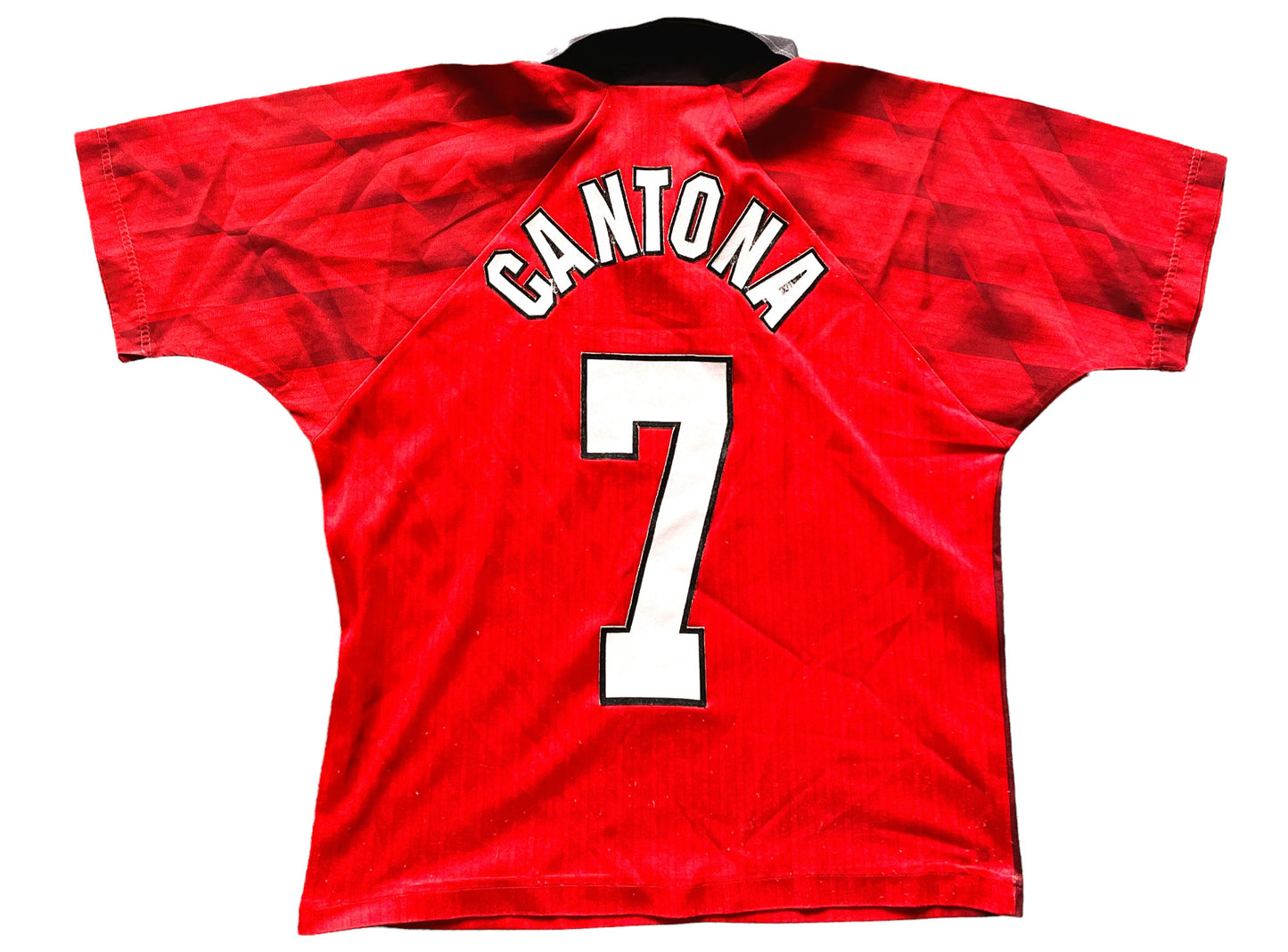 Man United Shirt & Shorts 1996-98 CANTONA 7 original (good) AdultsXXS tho tag says Large Boys 76-81cm