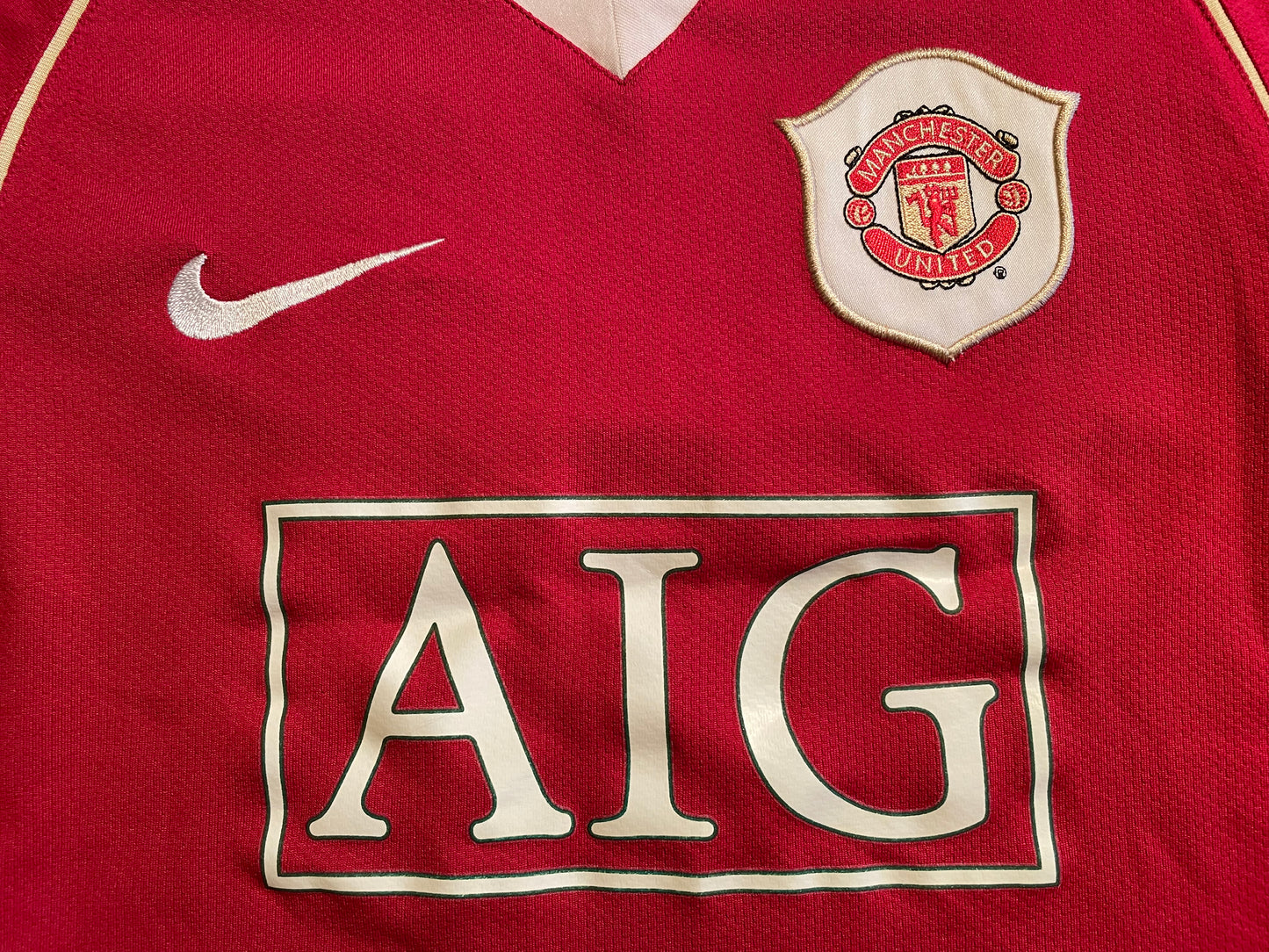 Man United Home Shirt 2006 ROONEY 8 (very good) Childs 6-8yrs. Height 15 inches