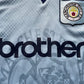 Manchester City Home Shirt 1995 -97 Score Draw (very good) Adults Small
