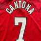 Man United Shirt & Shorts 1996-98 CANTONA 7 original (good) AdultsXXS tho tag says Large Boys 76-81cm