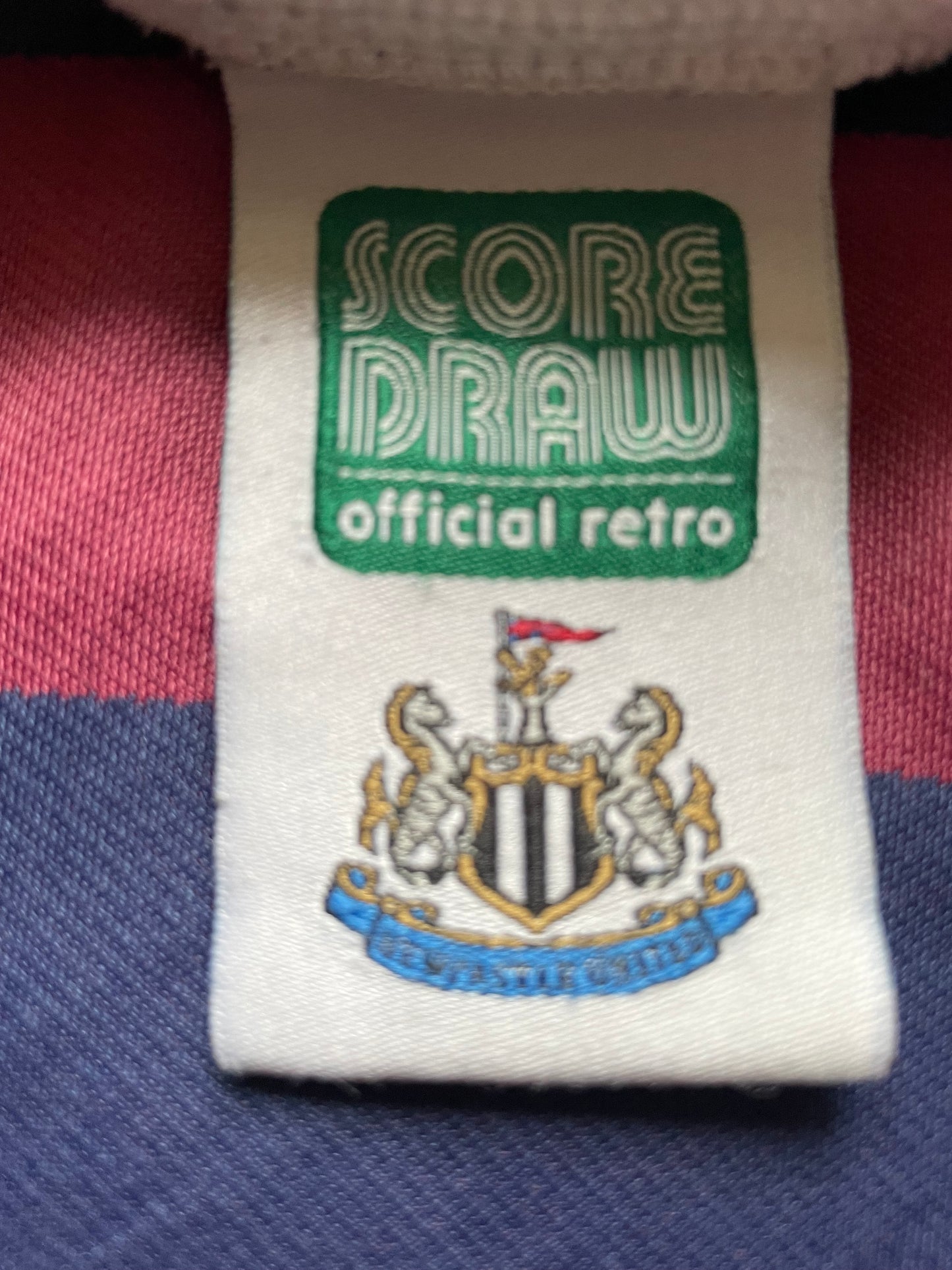 Newcastle Away Shirt 1995 -96 (fair) Adults Small , Score Draw