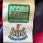 Newcastle Away Shirt 1995 -96 Score Draw (excellent) Adults Medium