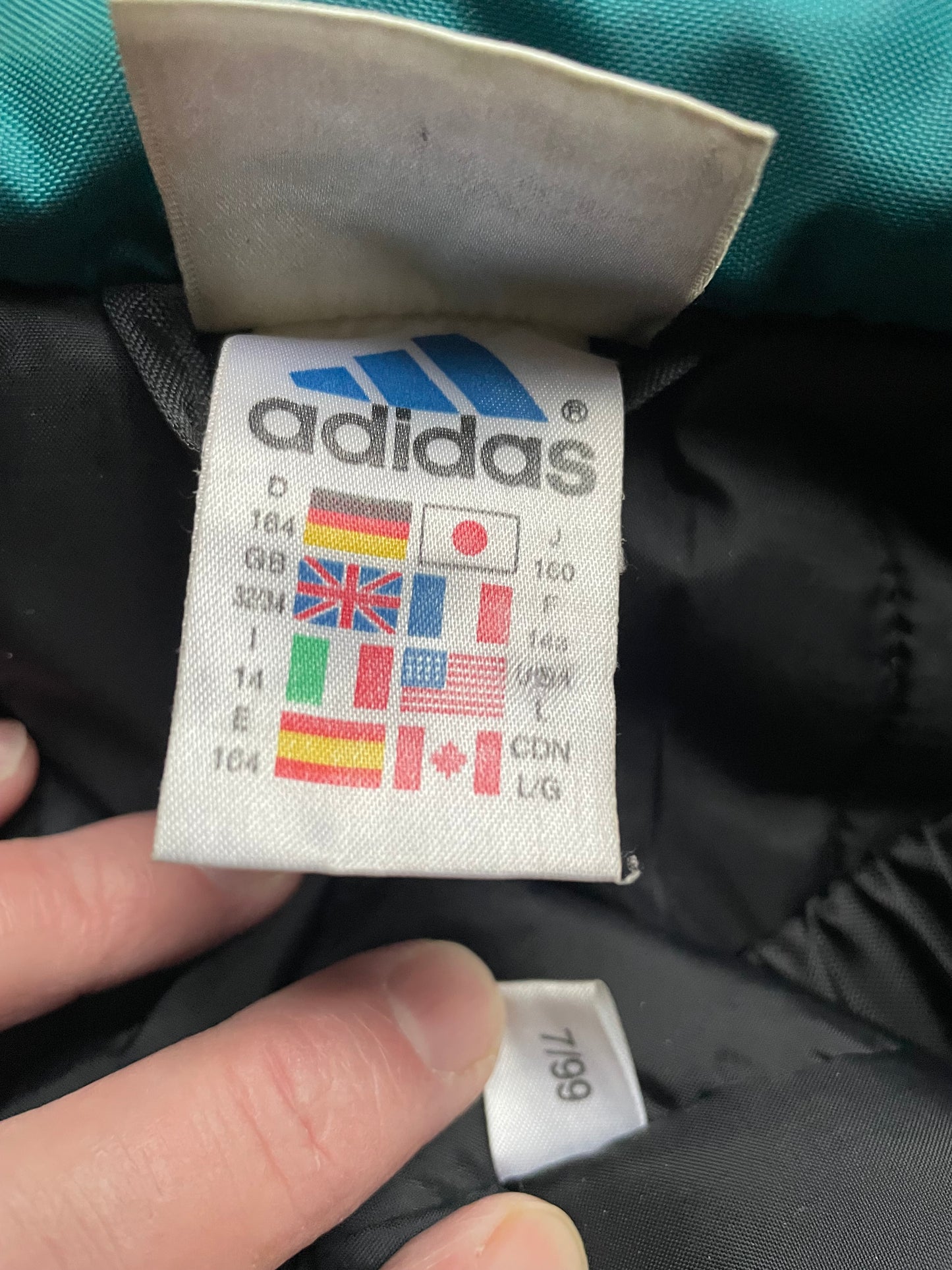 Newcastle United Adidas Jacket 1999 -00 (very good) Adults XS / Youths see below
