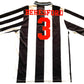 Newcastle Home Shirt 1991 -93 BERESFORD 3 (good) Umbro Adults Small