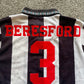 Newcastle Home Shirt 1991 -93 BERESFORD 3 (good) Umbro Adults Small