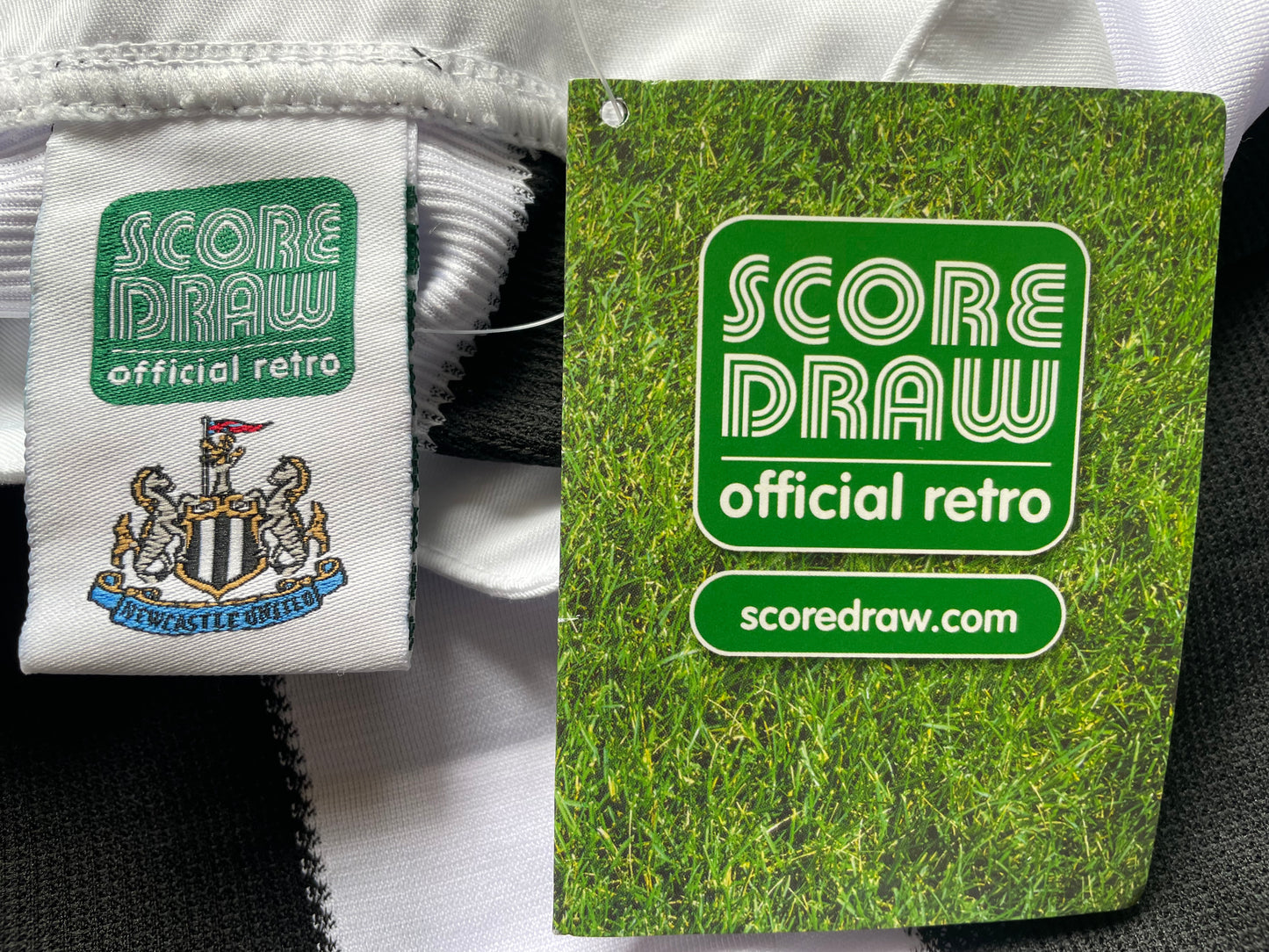 Newcastle Home Shirt 1995 -97 Score Draw (excellent BNWT) Adults Large