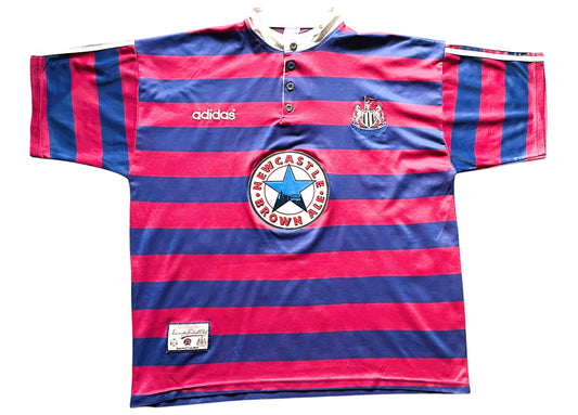 Newcastle Away Shirt Original 1995 - 96 (good) Adults XL , Adidas