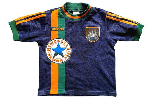 Newcastle Away Shirt 1997 -98 (good) Small Boys 128 7/8 years , Adidas