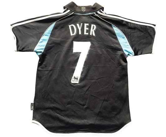 Newcastle 2000-01 Away Shirt DYER 7 (very good) Adults XS 164