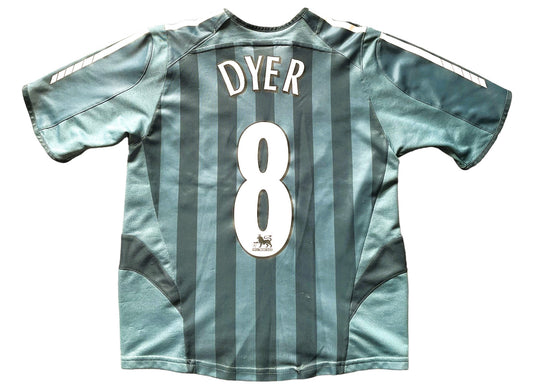 Newcastle 2005 Away Shirt DYER 8 (good) AdultsXS / Youths see below