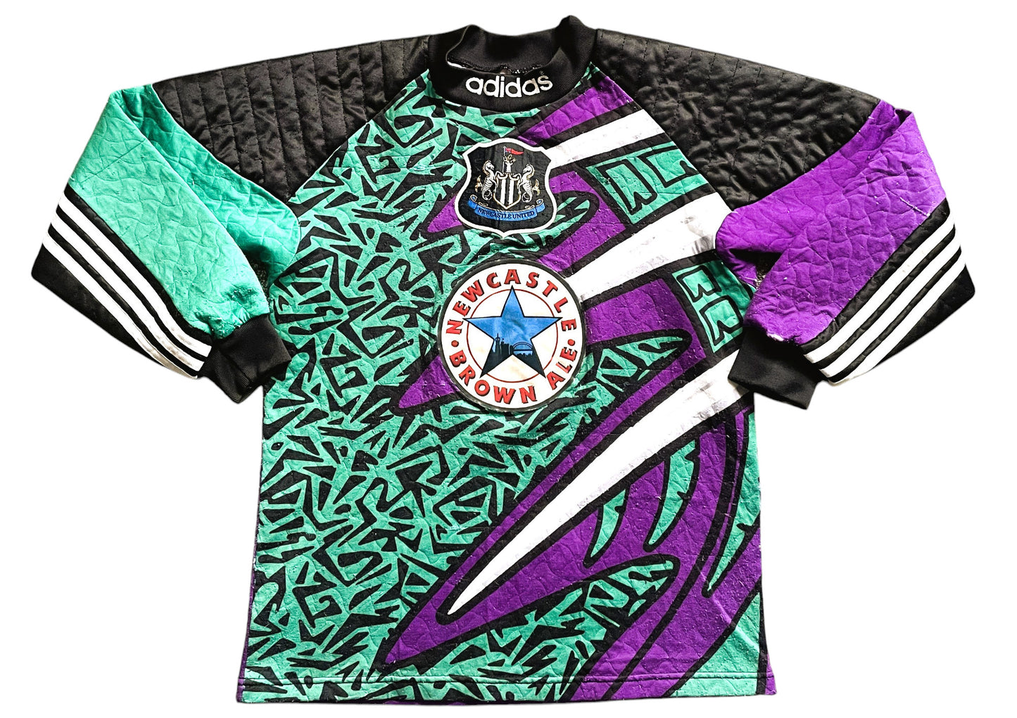 Newcastle Goalkeeper Shirt 1995 -96 (fair) Adults Small , Adidas