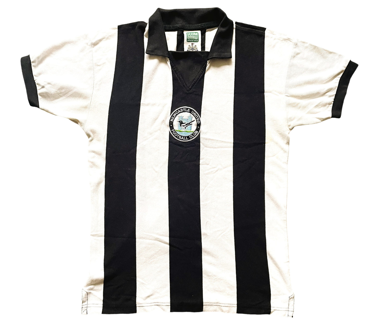 Newcastle Home Shirt 1976 -80 (fair) Adults Small Score Draw official retro