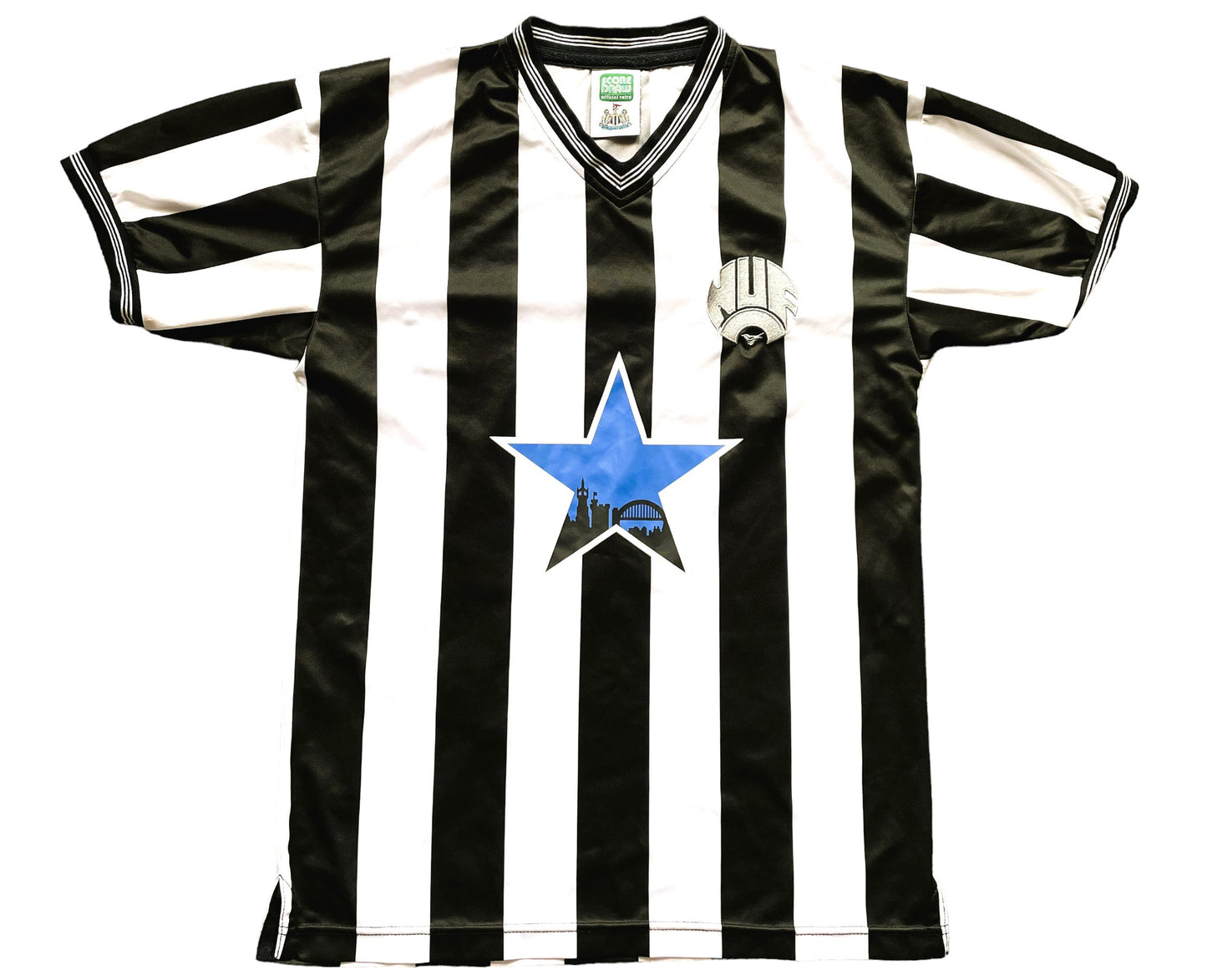 Newcastle Home Shirt 1983-86 (excellent) Adults Small Score Draw