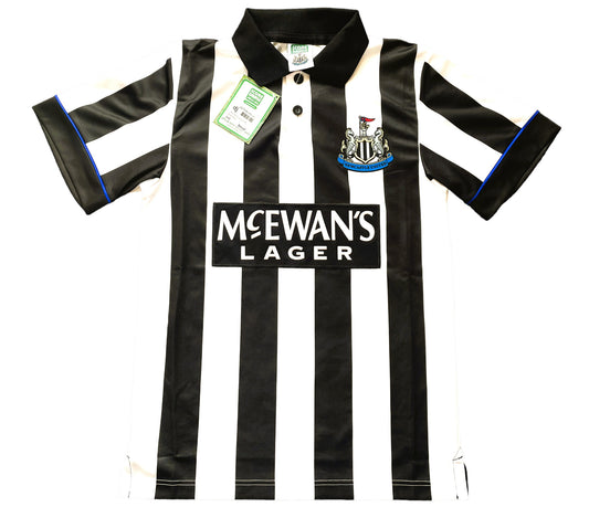 Newcastle Home Shirt 1993-95 (excellent) Adults Small Score Draw official modern repro